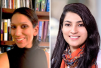 Side by Side images of two grantees smiling